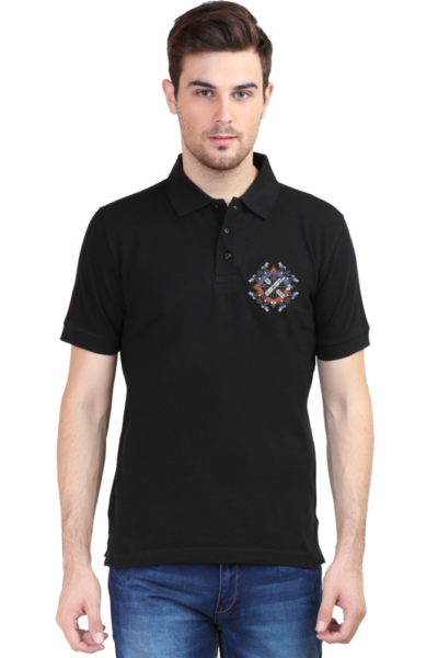 Geometric Charm Polo Tee