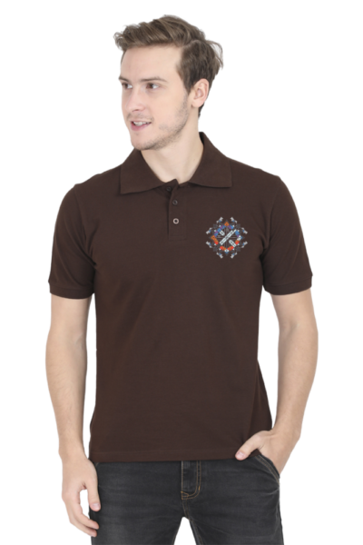 Geometric Charm Polo Tee